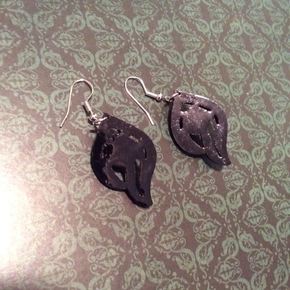 Colorful Blue and Green Elegant Earrings - Picture 3 of 6